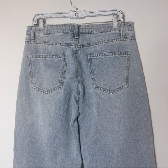 Refuge Light Blue Flare & Wide Leg Jeans - Picture 5 of 7